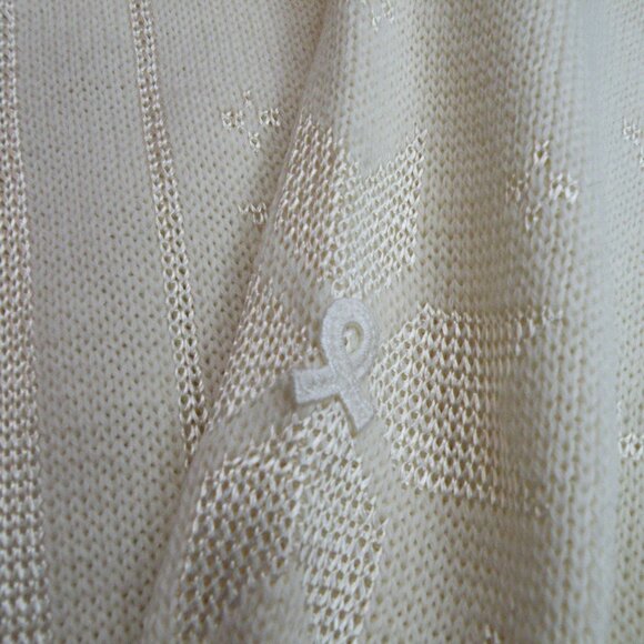 Vintage Demetre Womens Large Off White Snowflake Wool Ski Sweater - Picture 4 of 5